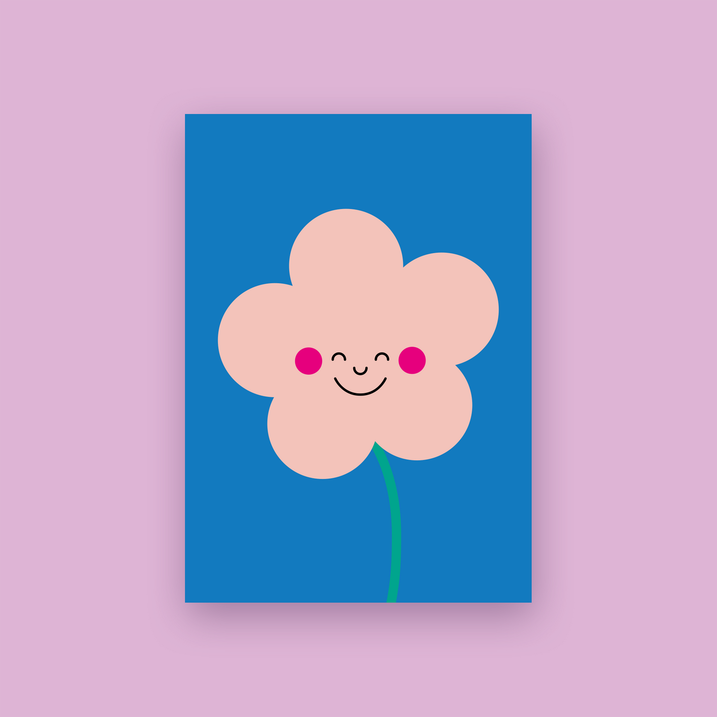 Karte 'BLUME' im 3er Set