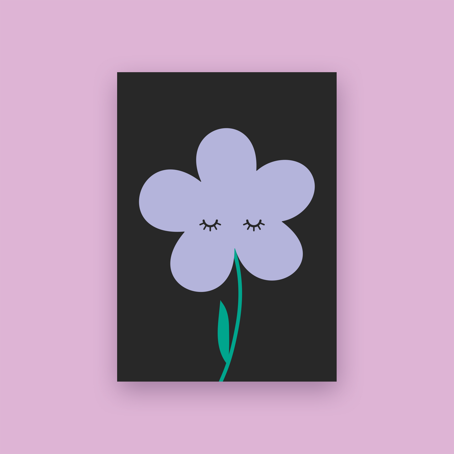 Karte 'STILLE BLUME' im 3er Set