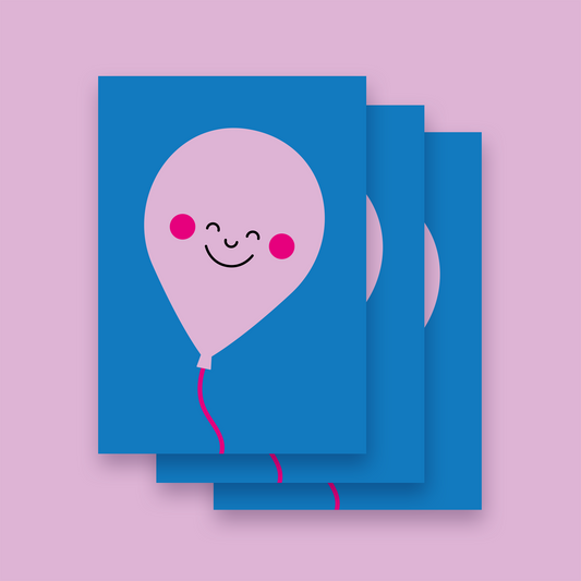 Karte 'BALLON' im 3er Set