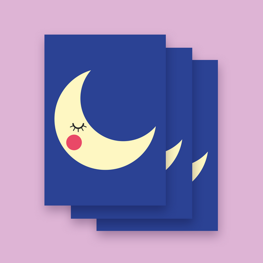 Karte 'MOND' im 3er Set