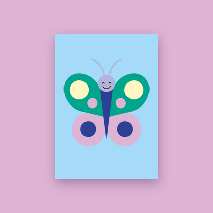 Karte 'SCHMETTERLING' im 3er Set