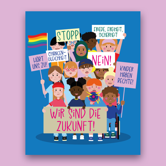 Poster 'ZUSAMMEN SIND WIR VIELE!'